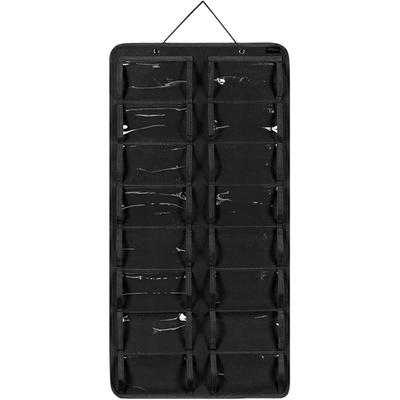 16 Slots Storage Sunglasses Organizer, Wall Mounted Hanging Sunglasses Organizer (Dust-proof Black)
