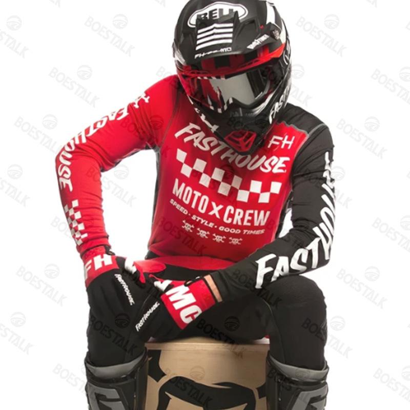 2024 nové pánské off-road motocyklové sportovní tričko FASTHOUSE horský bike MTB downhill oblek
