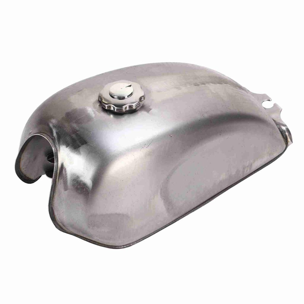 2.4 Gallons Motorcycle Gas Fuel Tank Bare Metal Retro Design Replacement for CFMOTO Mandrill