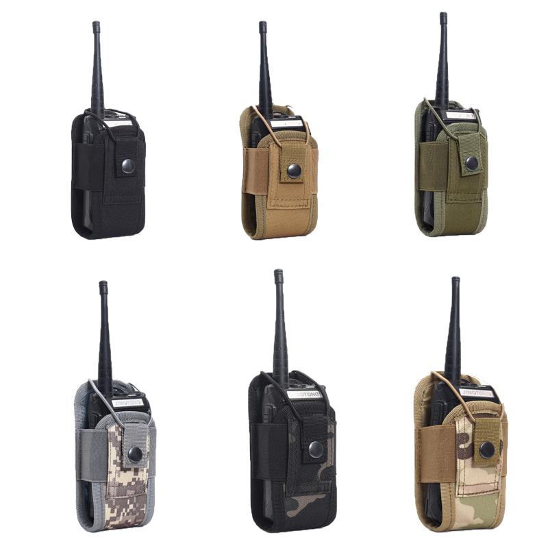 Tactical Walkie Talkie Carry Bag Universal Radio Pouch Holder Pocket for Duty Belt Portable Outdoor Camping Sports Waist DJJPJ01