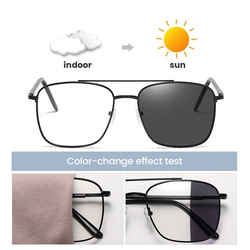 Pochromic Anti Radiation Eyeglass Metal Computer Glasses Anti Blue Light Eyeglasses for Woman/Man