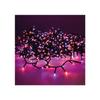 Guirlande LED - GENERIQUE - Compacte - Clignotante - Extérieur - 21m - Violet et Orange