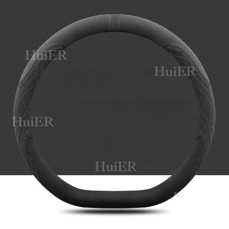 

For Great Wall Tank 300 2026 2026 D Type Shape Car Steering Wheel Cover Ultra-thin Non-slip Breathable Handle Wrap Interior чёрный