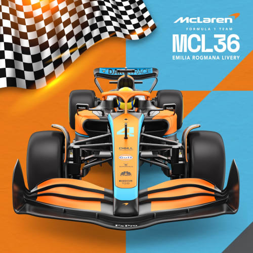 Rastar McLaren MCL 36 First Class Equation Racing Car RC Racing Car, 1/12 Scale McLaren F1 Remote Control Toy Car
