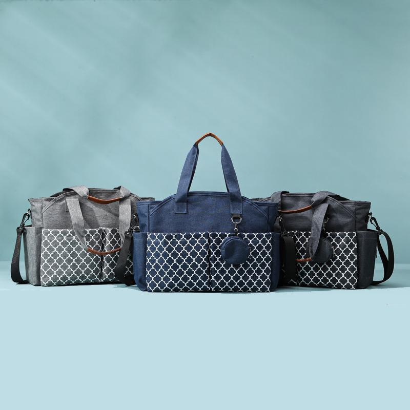 Mom & Baby Lightweight Tote: Single Shoulder Mummy Bag with Inner Divider for Travel & Commute