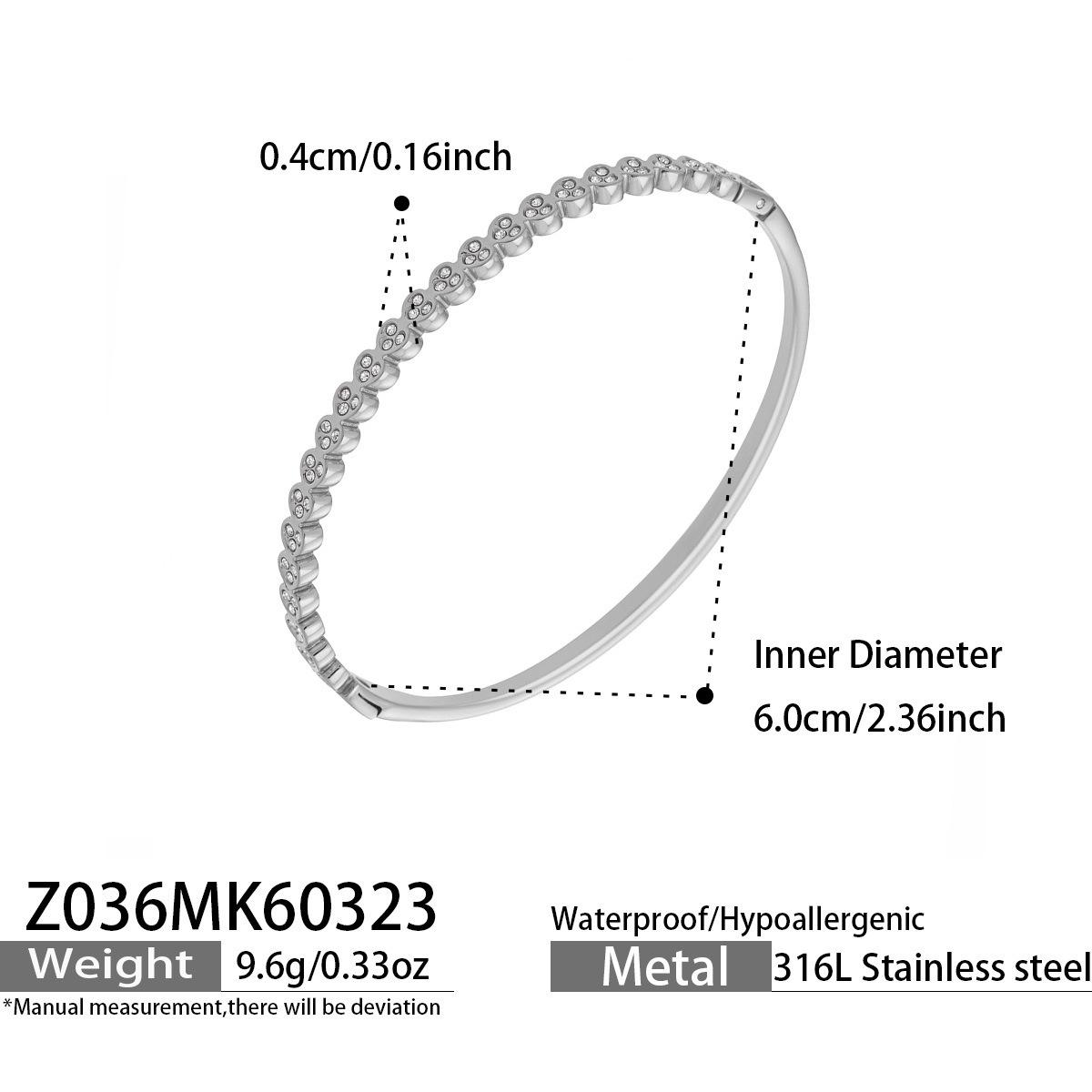 Elegant Zirconia-Encrusted Thin Chain Bracelet & Ring Combo – Simple, Exquisite Design