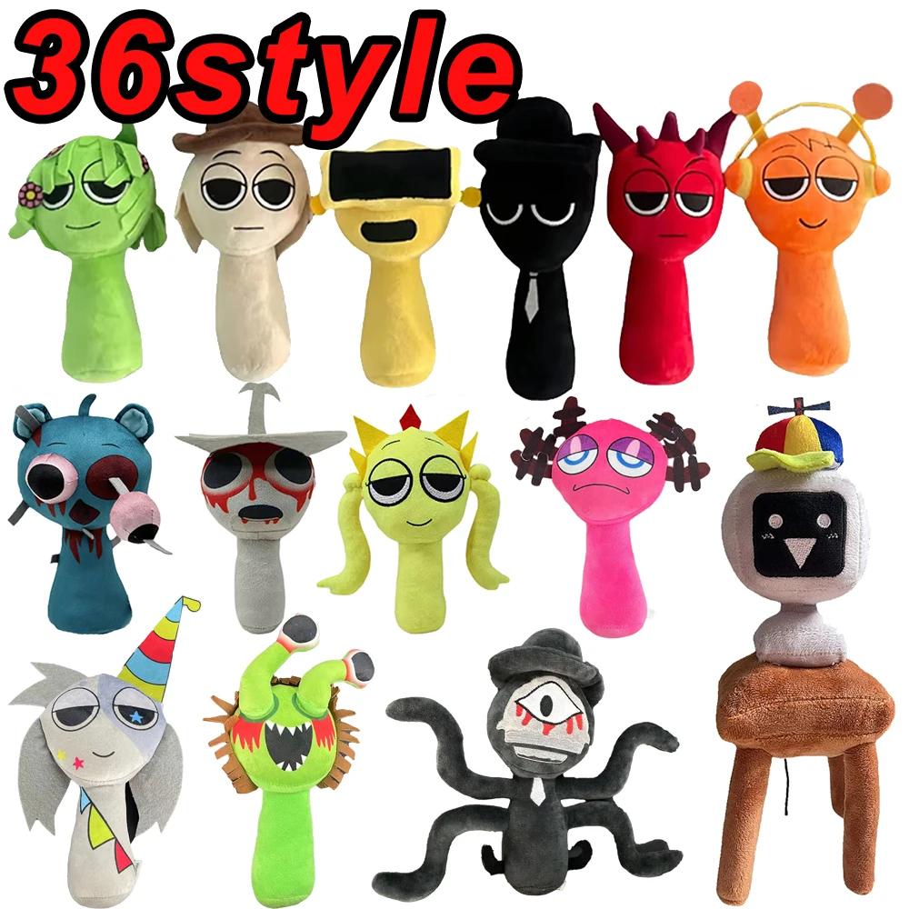 

39style Sprunki Плюшевые игрушки Плюшевая кукла Игровая подушка Дети Подарки на день рождения Мягкие куклы Рождественский подарок 1pcs