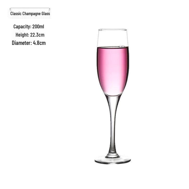 

Glass Champagne & Cocktail Glasses Set