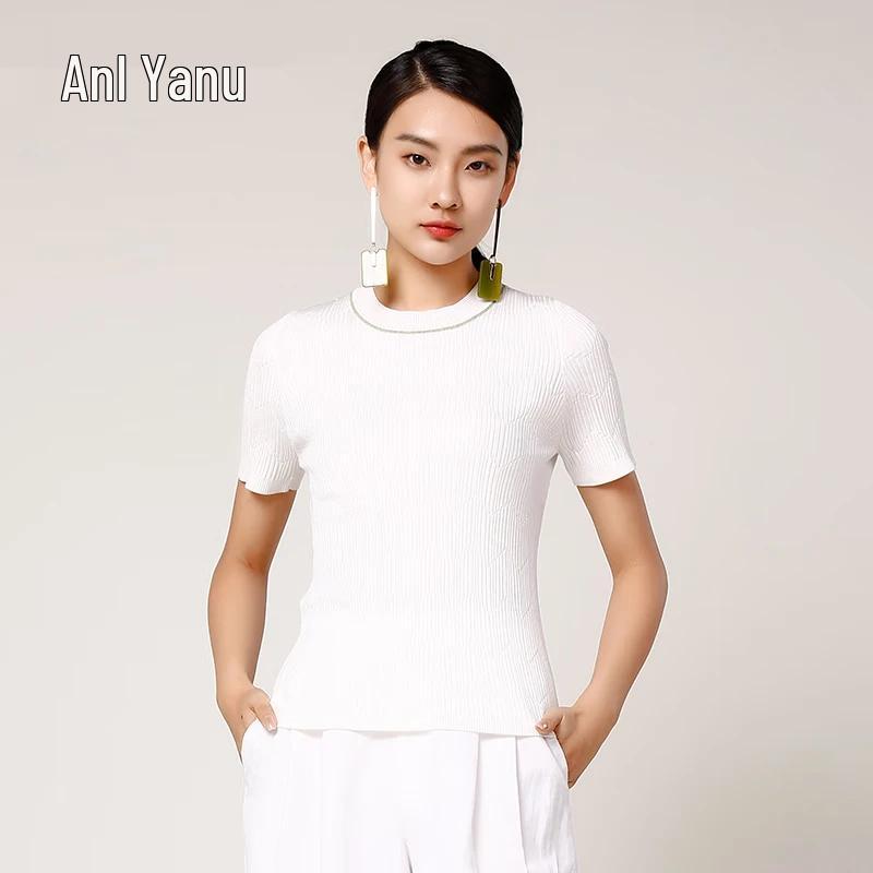 

Anlom Women s Short Sleeve Knit Top 4XL