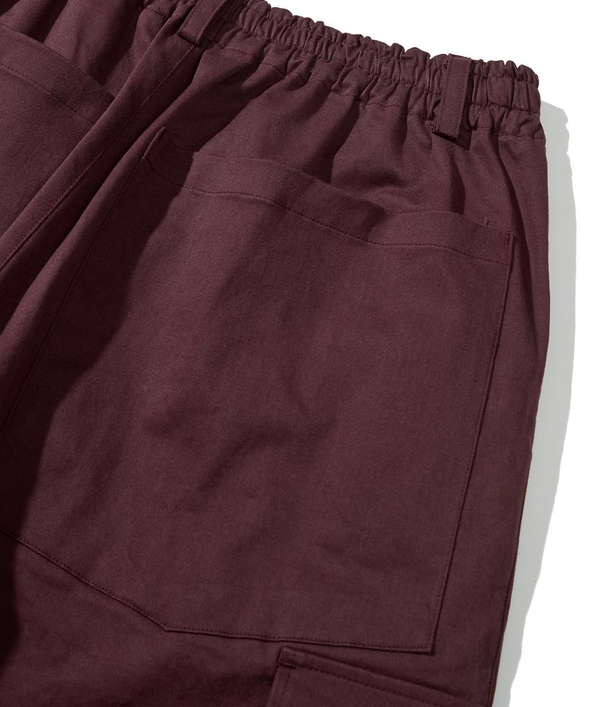Basrak Combat Cargo Cotton Pants Burgundy