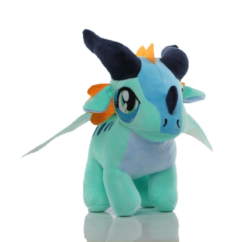 Of Fire Wings Dragon Big Eye Blue Dragon Plush Toy Stuffed Doll Gift Cartoon