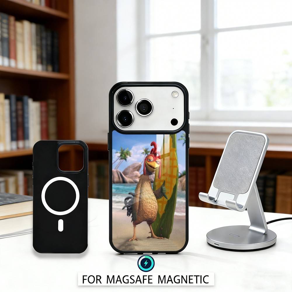 

FUNNY C-Chicken J-Joe Surf Phone Case For iPhone17,16,15,14,13,12,Pro,Max,Magnetic For Magsafe Wireless Charging iPhone14PROMAX