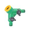 Robuster 3-Wege-Schlauchverbinder aus ABS mit Umschaltventilen, geeignet für Bewässerungssysteme mit präziser Durchflussregelung für Gartenbewässerung