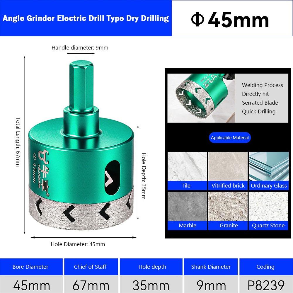 Special Use Ceramic Drill Bit Thickened Body Angle Grinder Hole Saw Tile Hole Saw Ceramic