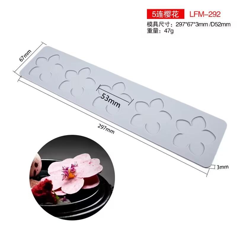 Verschiedene Blatt-Schmetterling Blume Silikon Kuchenspitze Form Schneeflocken Hirsch Form Fondant Form Kuchen Dekorationswerkzeug Küchenbackform