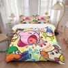 3-teiliges Bettwäsche-Set Kirby Party Enthält 1 Bettdecke + 2 Kissenbezüge, Ohne Kissenfüllungen, Weich Bequem,a0910239
