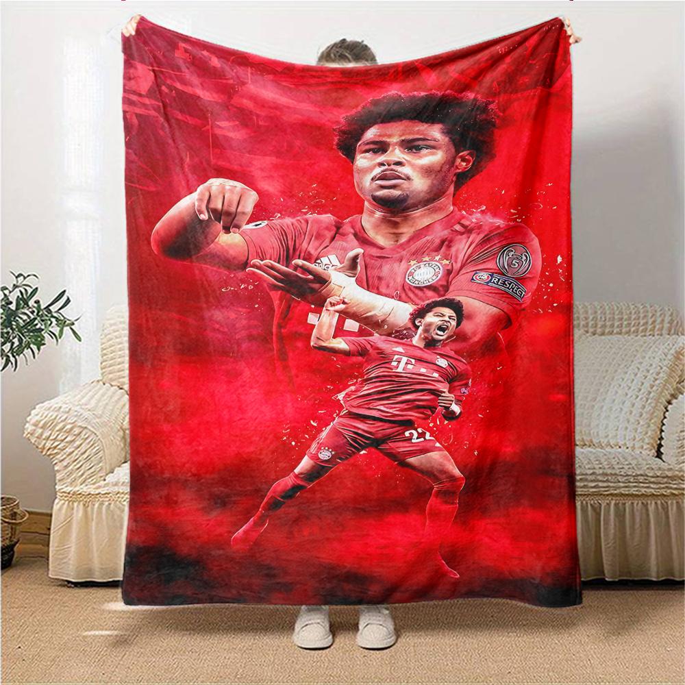 Soccer Celebration Moment Blankets Flannel Printed Breathable Warm Throw Blanket for Home Office Bedspreads 0708a70