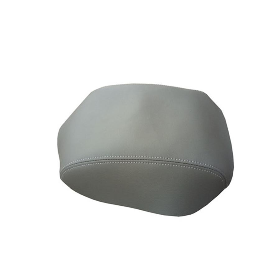 Leather Center Console Lid Armrest Cover Fit For 2009-2015 Honda Pilot Gray