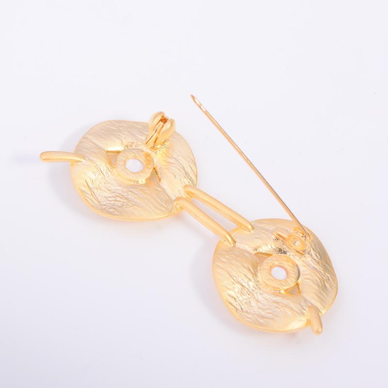 1 Stück Vintage Brillen Brosche für Damen Niedliche Lässige Anstecker Einzigartiges Brillen Geschenk für Party Outfit Zubehör