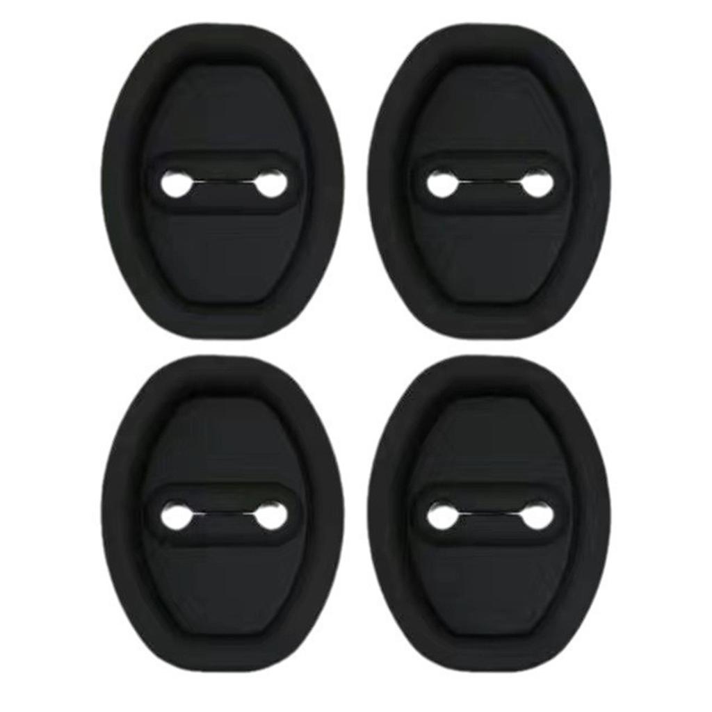 Silicone Door Lock Buckle Protector Car Dustproof Scratch-resistance Cushion Pad Door Shock Absorber Cushion Silent Accessories