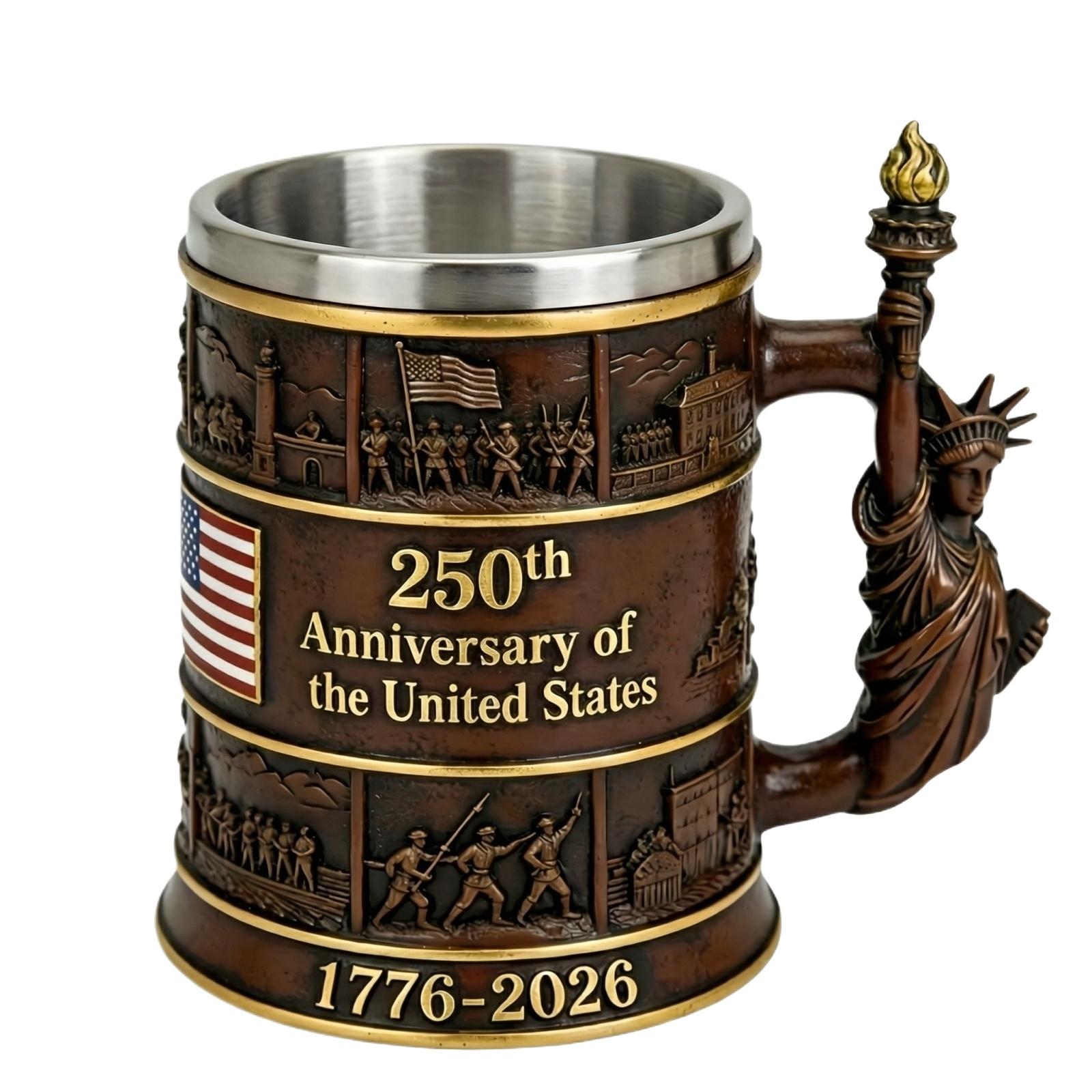 

Commemorative Resin Cup Featuring Torch Design for Anniversary Celebration Collectible Limited Edition Durable Material One Size