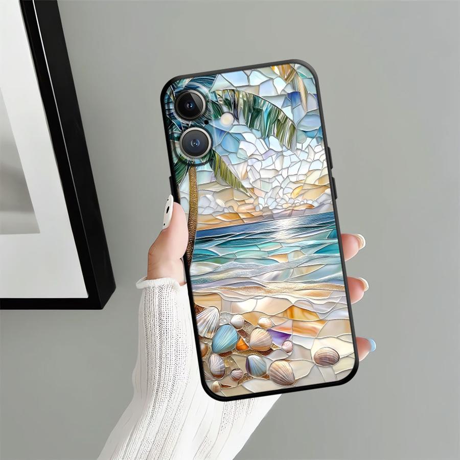 Phone Case for Apple iPhone 13 17 Pro Max 12 14 11 Air 16 15 Pro 7 8 XR XS MAX Funda Phone Cover Ocean Scenery Pattern
