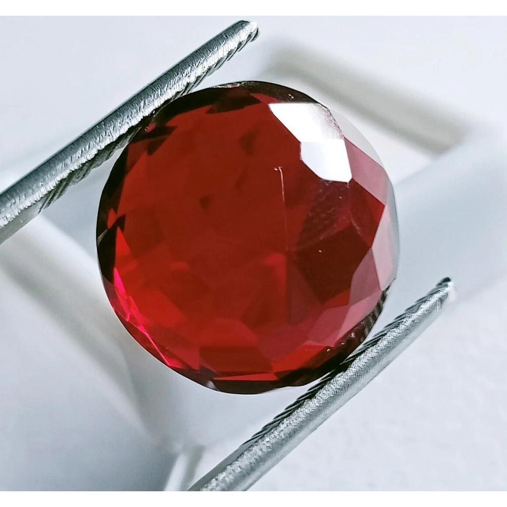 Certified Natural Red Hessonite Garnet Round Cut 14-15 Ct Fabulous Gemstone