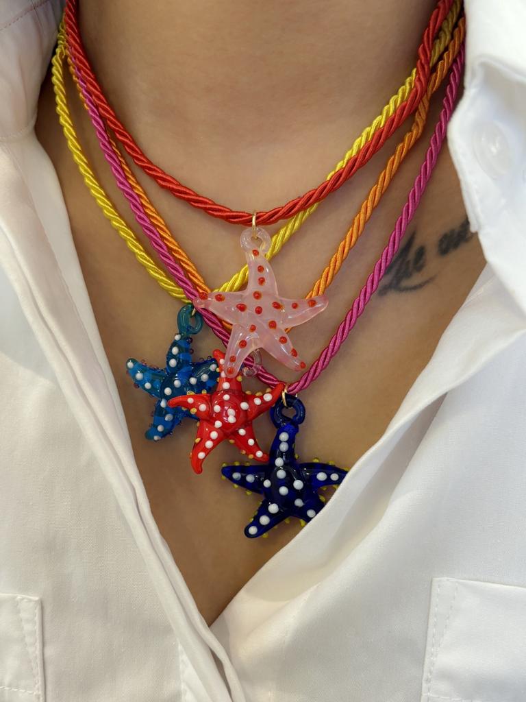 Kreativer Charm Seestern Anhänger Damen Halskette Urlaubsfeier Zubehör (Größe und Farbe können Fehler aufweisen)