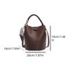 Autumn And Winter High-Grade Retro Fashion New Portable Bucket Bag With Texture Commuter Single Shoulder Crossbody Bag