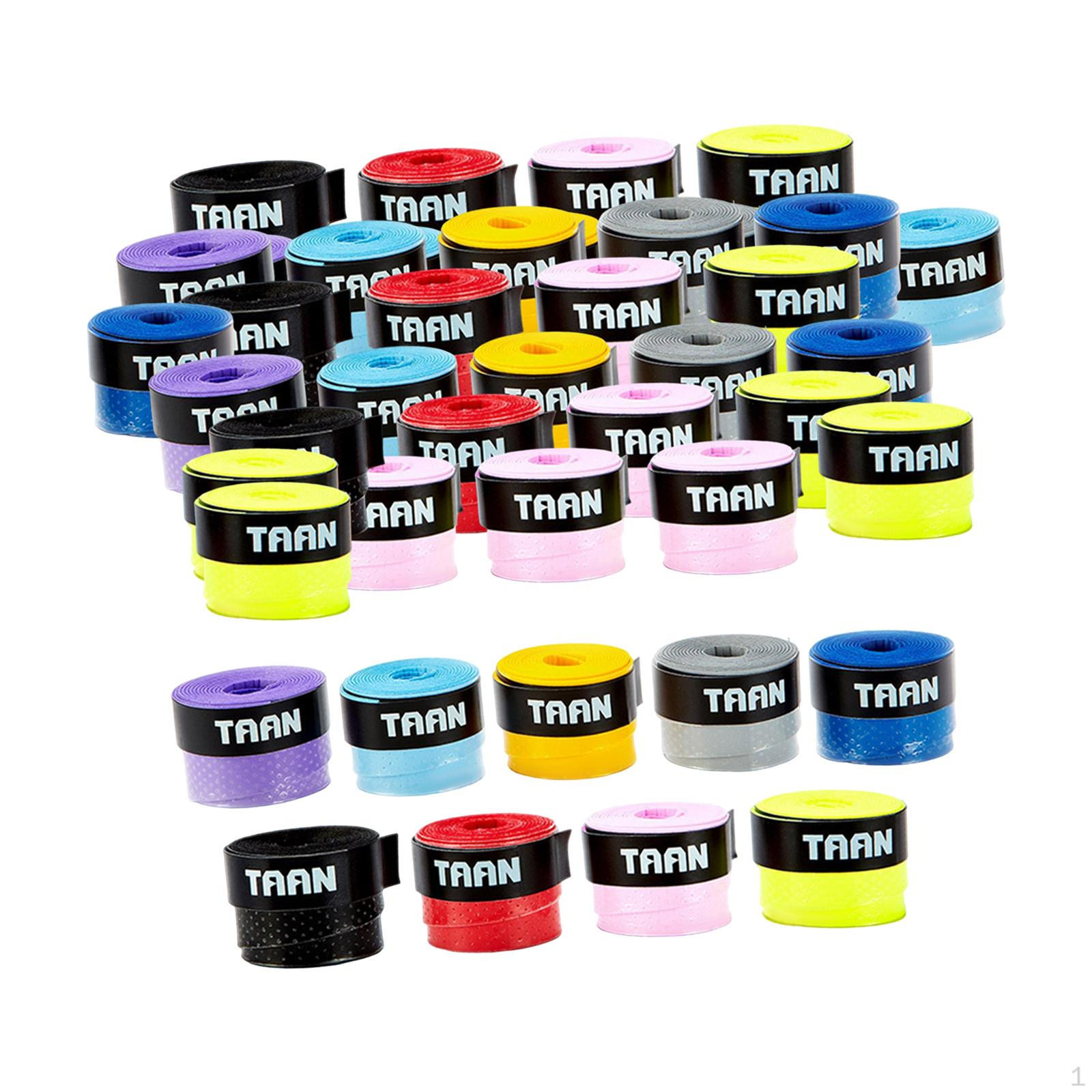 

60 штук бинтов для бадминтона, мягкие нескользящие ленты для теннисных ручек для ракетки Pickleball Black