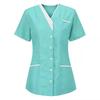 Women's Uniform Quick-drying Fabric Solid Color V-neck Short-sleeved Uniform