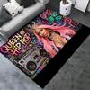 Nicki Minaj Teppich für Wohnzimmer Schlafzimmer Zuhause Sofadekoration, Rutschfeste Bodenmatte für Kinder zum Spielen