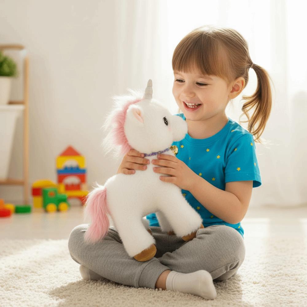 Soft Realistic Horse Plush Toy Cozy Stuffed Stuffed Horse Doll Horse Plushie Doll  New Year Mascot