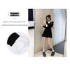 Women's Japanese Style Long Sleeve Polo Dress with Waist-Cinching & Slit A-Line Skirt - Contrasting Colors, Faux Two-Piece, Spring Arrival