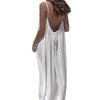 New Women's Backless Loose Long Cami Homewear Dress