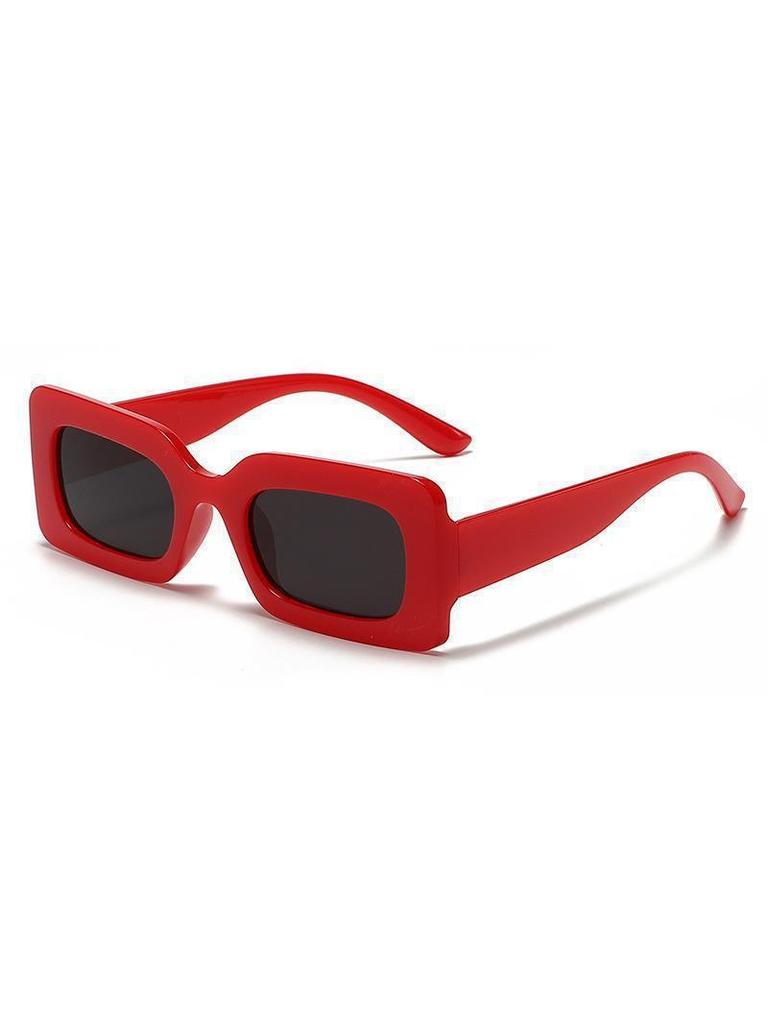 Y2K Bold Rectangle Sunglasses Multi Color Choices UV Protection Fashion Daily Wear Eyewear KJ102