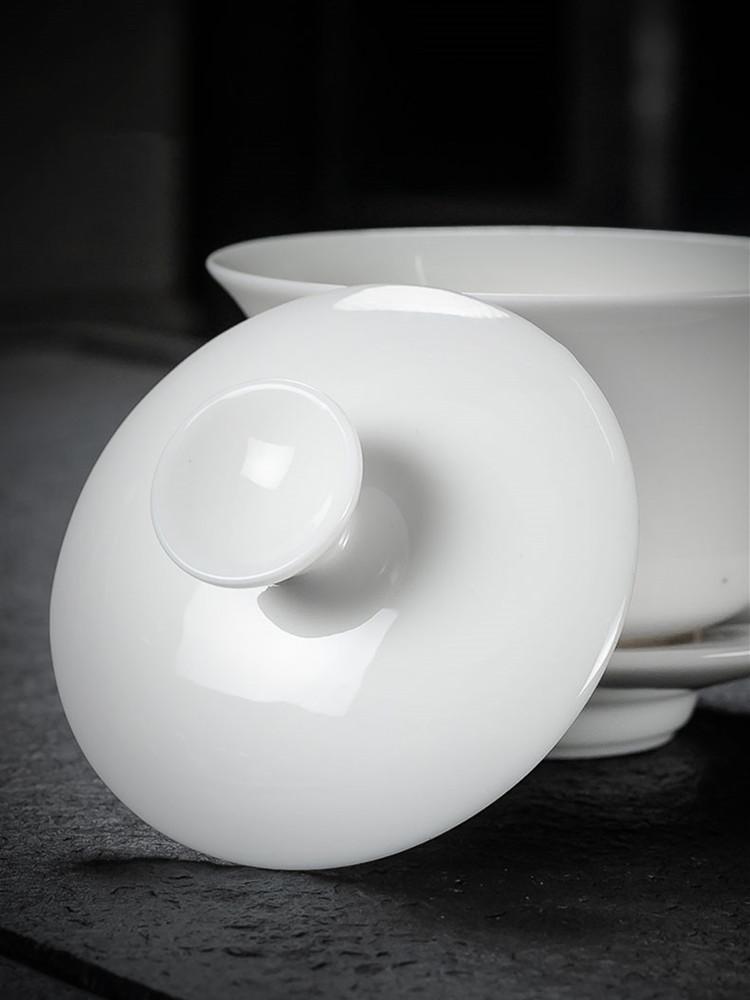 Traditional Ceramics Gaiwan Home Teacup Travel Tea Bowl Chinese Teaware Accessories Drinkware Personal Cup 130ml