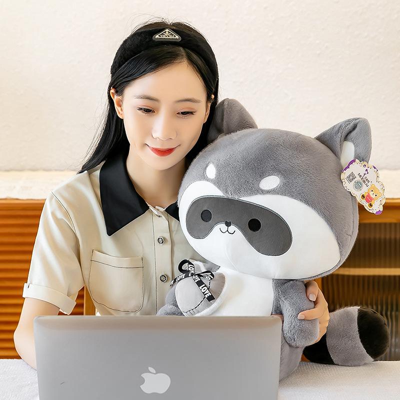 Cute Raccoon Doll Plush Toy Girl Bed Sleeping Doll Night Market Stall Catch Machine Doll