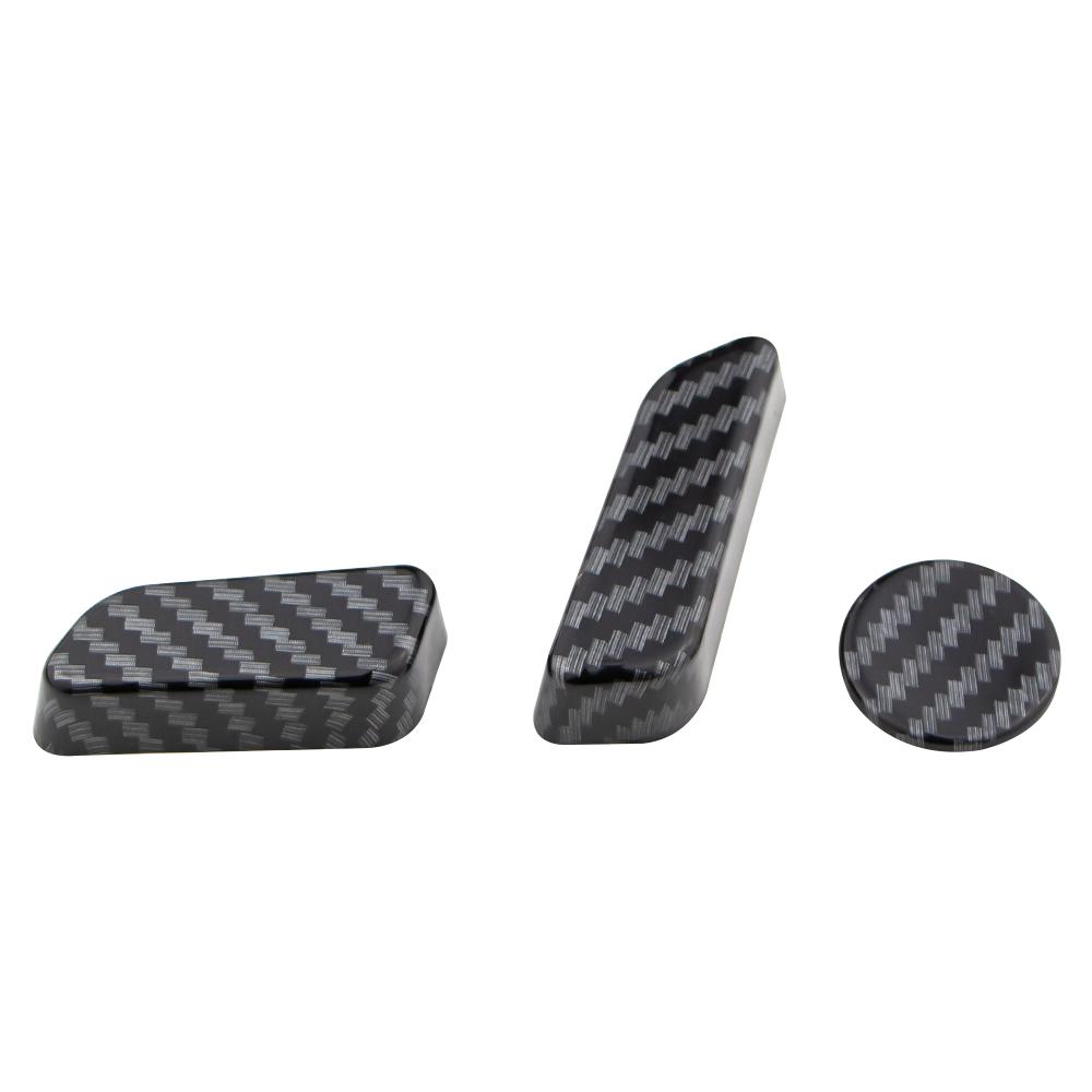 

For Tesla Model 3 Model Y 2016- Seat Adjust Switch Button Trim Cover Imitation Carbon Fiber ABS Car Interior Accessories
