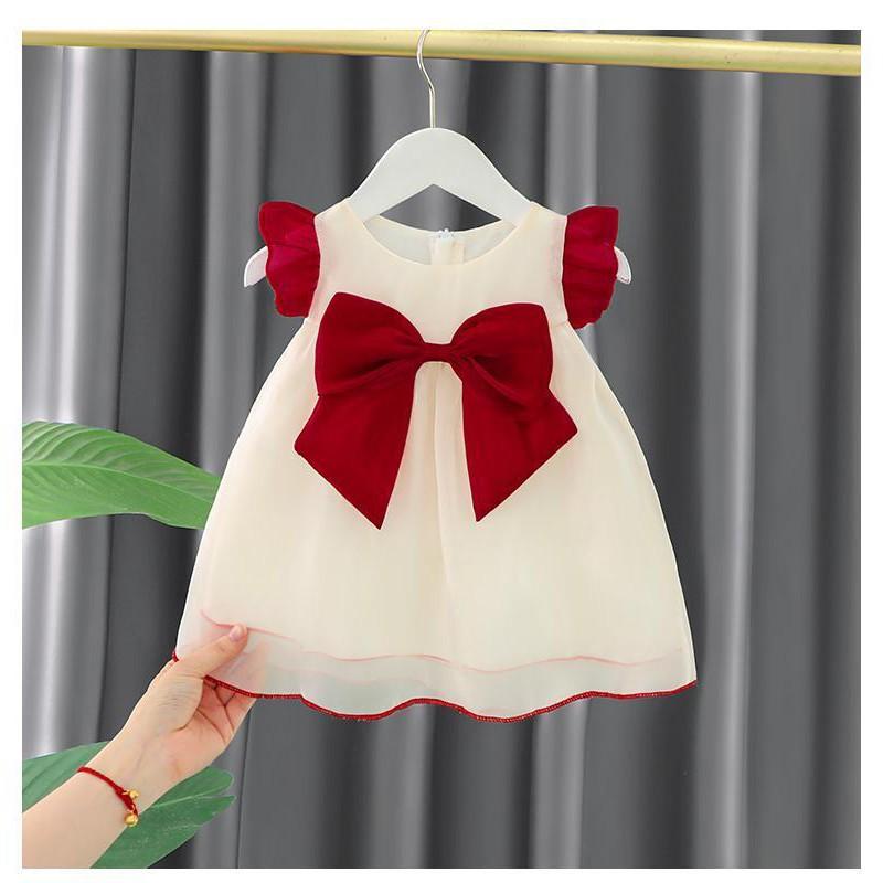 Baby Girls Princess Dress Casual Sleeveless Toddler 1-3 Years