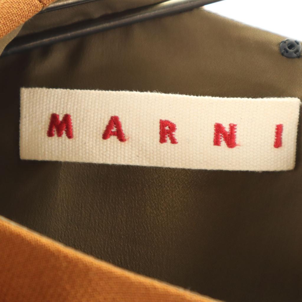 MARNI made in Italy No sleeve Knee-length dress 36 Brown Women Used