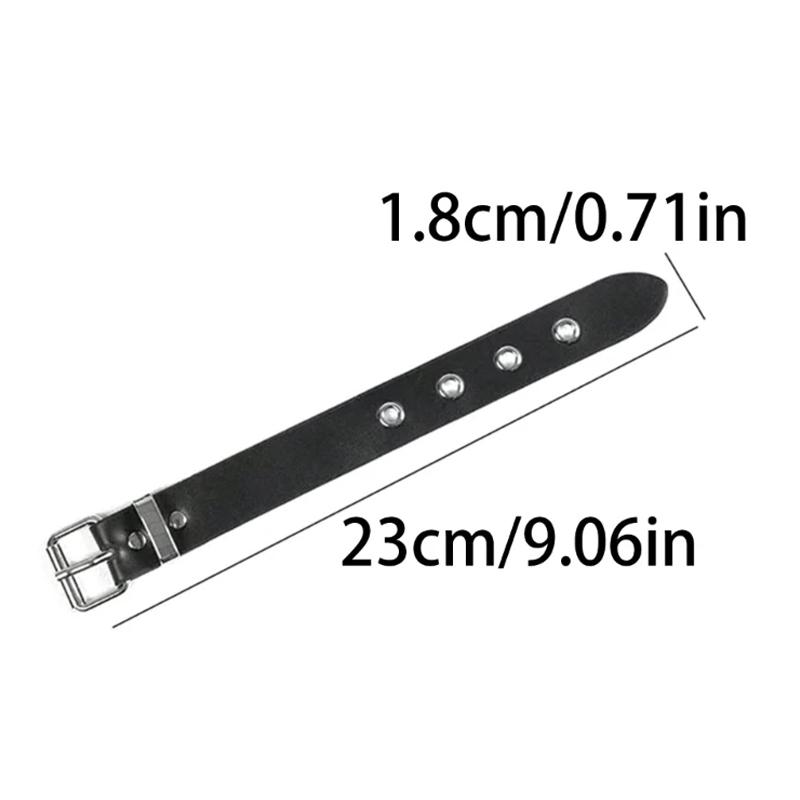 Punk Bracelets Men Women Retro Bracelet Adjustable Wrist Belt Buckle Styles Cuff Bangle Bracelet Party Daily Wear Man Bracelet
