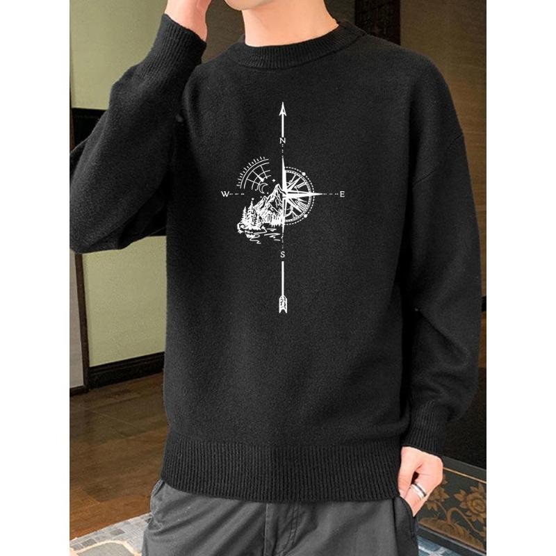 

Classic Sweater for Men Women, Soft Knit Material, Slim Fit XXL чорний