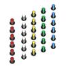30Pcs 6Color Ag2 Potentiometer Knob Encoder Switch Cap 15X17Mm Wh148 Potentiometer Plastic Knobs Cap