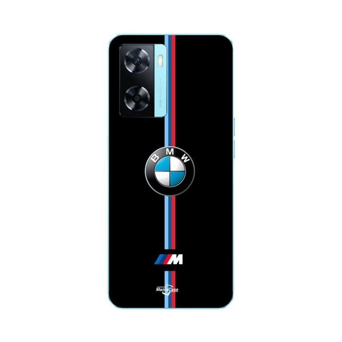 Coque - MANIACASE - Oppo A57s 4G - Souple - Noir - BMW logo