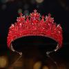 Wedding Hair Tiara Crystal Bridal Princess Pageant Crown Diamond Veil Hair Jewelry Headpiece