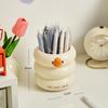 Cartoon Pen Holder Pencil Storage Box Student Desktop Office Stationert Household Multifunctional Makeup Brush Organizer Box