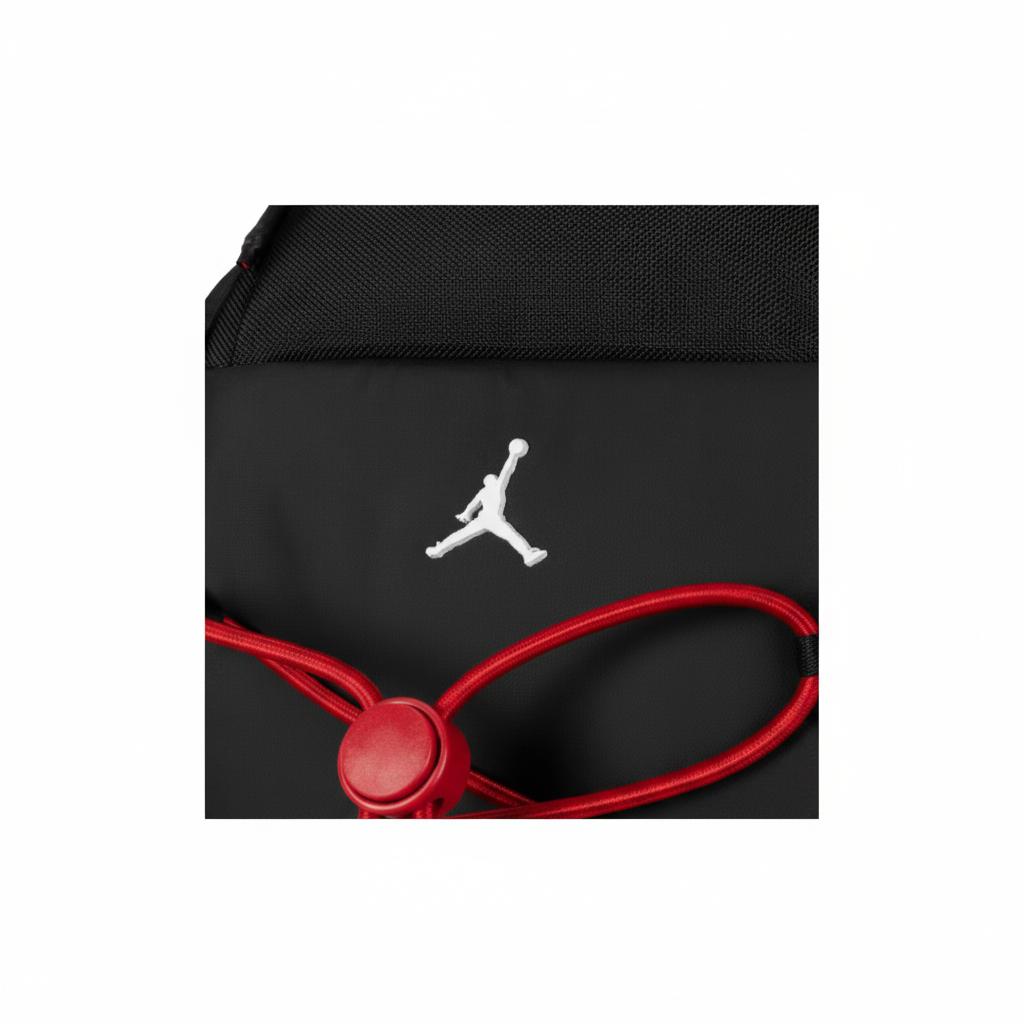 Jordan 33L Large Capacity Comfortable Casual Lightweight Backpack Unisex Backpack Black Red JD2623009AD-003