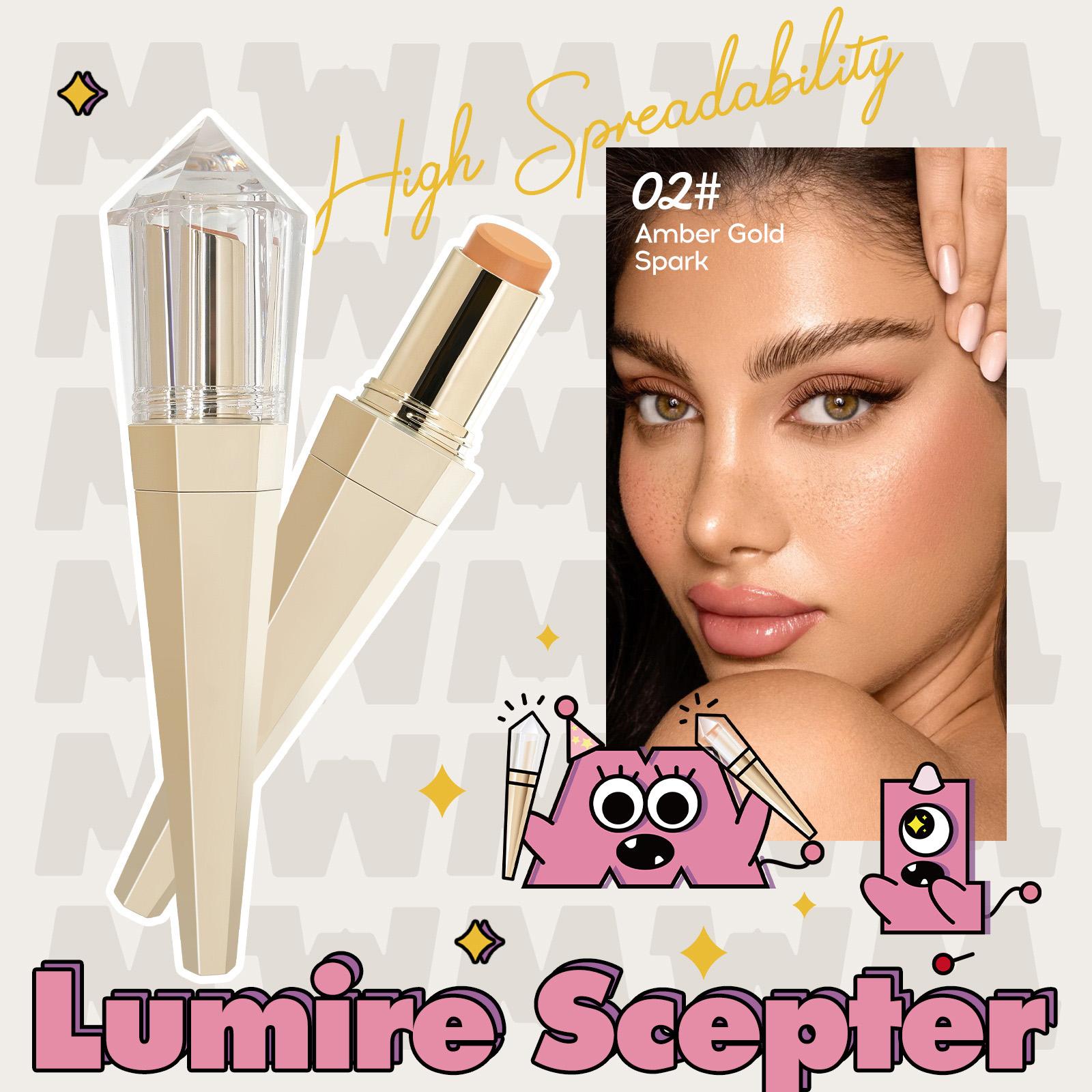 Crown Foundation Concealer Stick Set, Naturally Conceals, Erasable Foundation, Portable Makeup Brush One Size