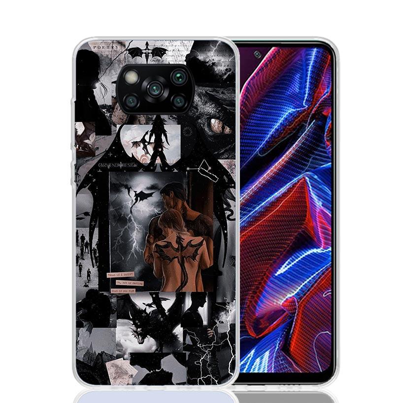 F-Fourth W-Wing Dragon Phone Case For Xiaomi Poco X7 X6 X5 Pro F7 Ultra Redmi 15C 15 13 13C 12 12C 10 10A 10C 9 9A 9C 9T Cover P